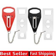 Portable Door Lock 2Pack Extra Lock for Additional Privacy and Safety in Home...