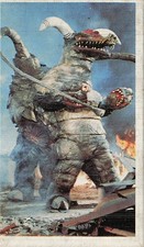 Kaiju Monster Jet Fighter King of Hearts 97753 Menko Card Japanese Vintage