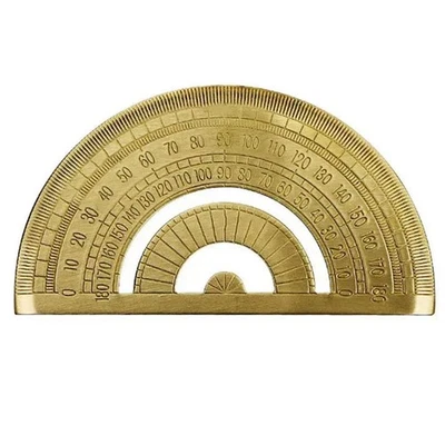 Brass-Metal 180 Degree for Geometry Tool, for Drafting, for Engineering N9T1 - Bild 1 von 4