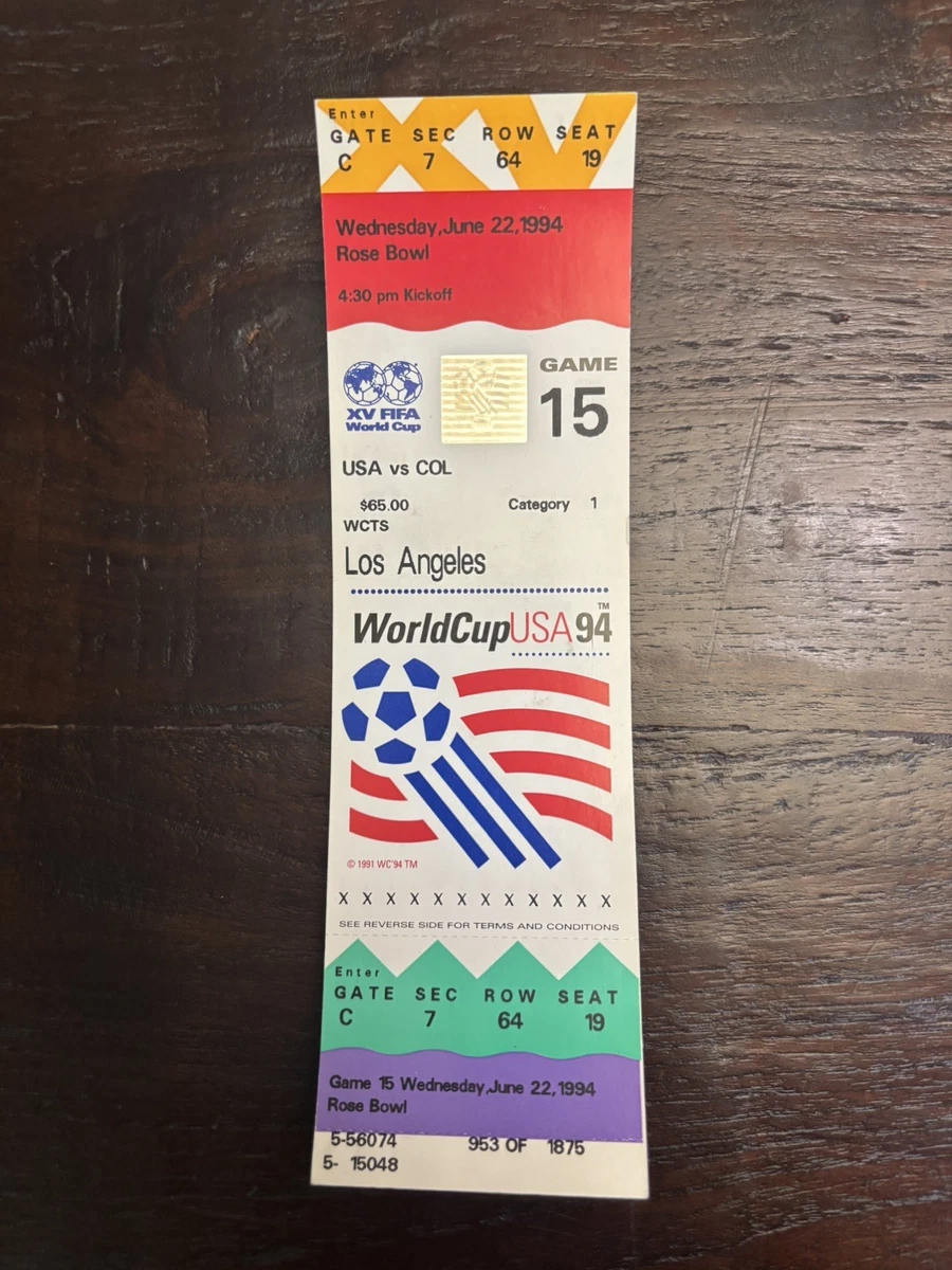 World Cup Ticket In Vintage Sports Ticket Stubs for sale | eBay