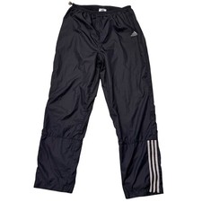 Vintage Y2K Adidas nylon windbreaker track pants - Medium