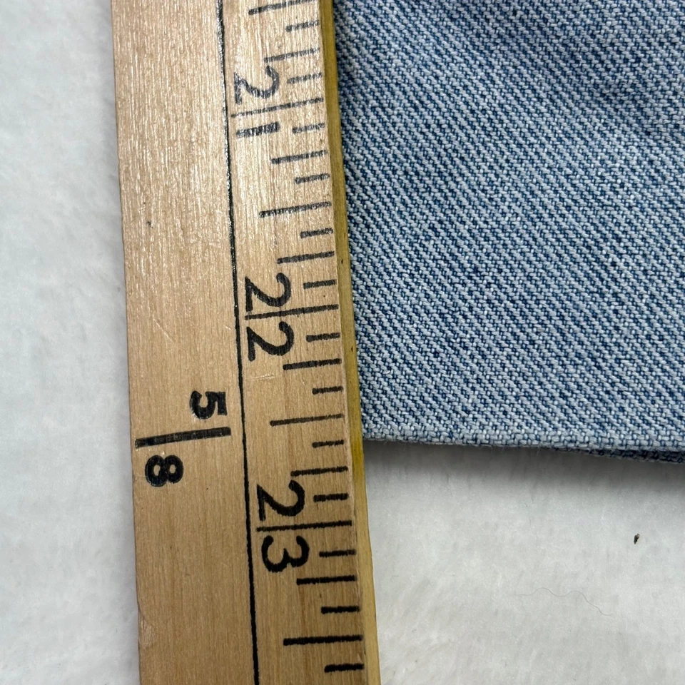 Kikit Jeans Size 10 Denim Capri Rainbow Pocket Cuff Cropped Jeans Embroidered - Image 4 of 4