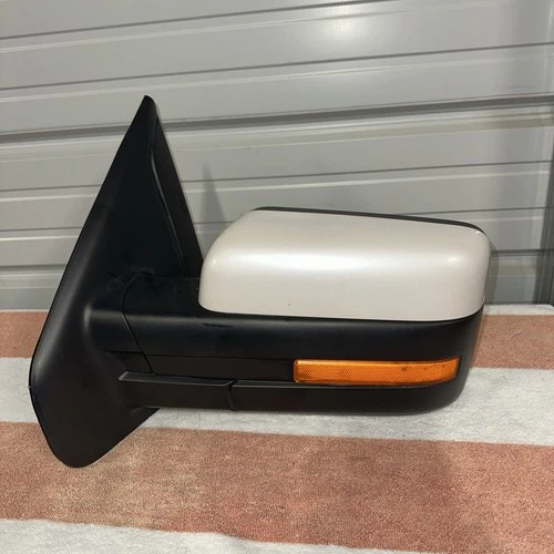 2009-2014 FORD F-150 Left Side Mirror WHITE DRIVER LH POWER Fold Folding