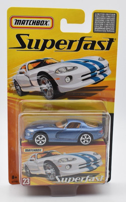 Matchbox New Superfast #23 Dodge Viper GTS blau. Blister. Limited 8000