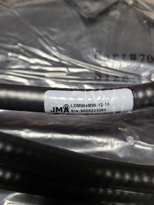 LDMW4MW-12-15 JMA 15ft Annular Cable Assembly DIN Male to 4.3 Male Low PIM w/WPS