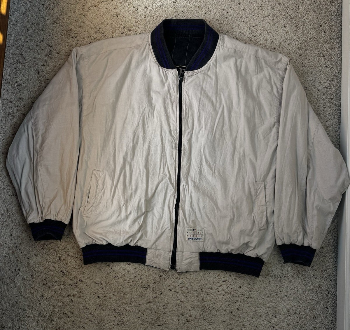 MIRAGE リバーシブル コロラド・ロッキーズ Vtg Colorado Rockies MLB Mirage Reversible Full Zip Jacket Mens