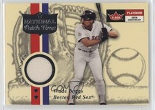 2001 Fleer Platinum National Patch Time Wade Boggs (Series 1) Patch HOF 11z5