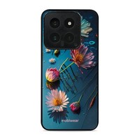 HandyhüLle FüR Xiaomi 14 Mobiwear Case Cover Schutz HüLle Etui HüLle Blau-Blumig