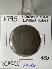 Key Extremely Rare Date Beautiful 1795 LARGE  CENT Is Very Scarce  XX588