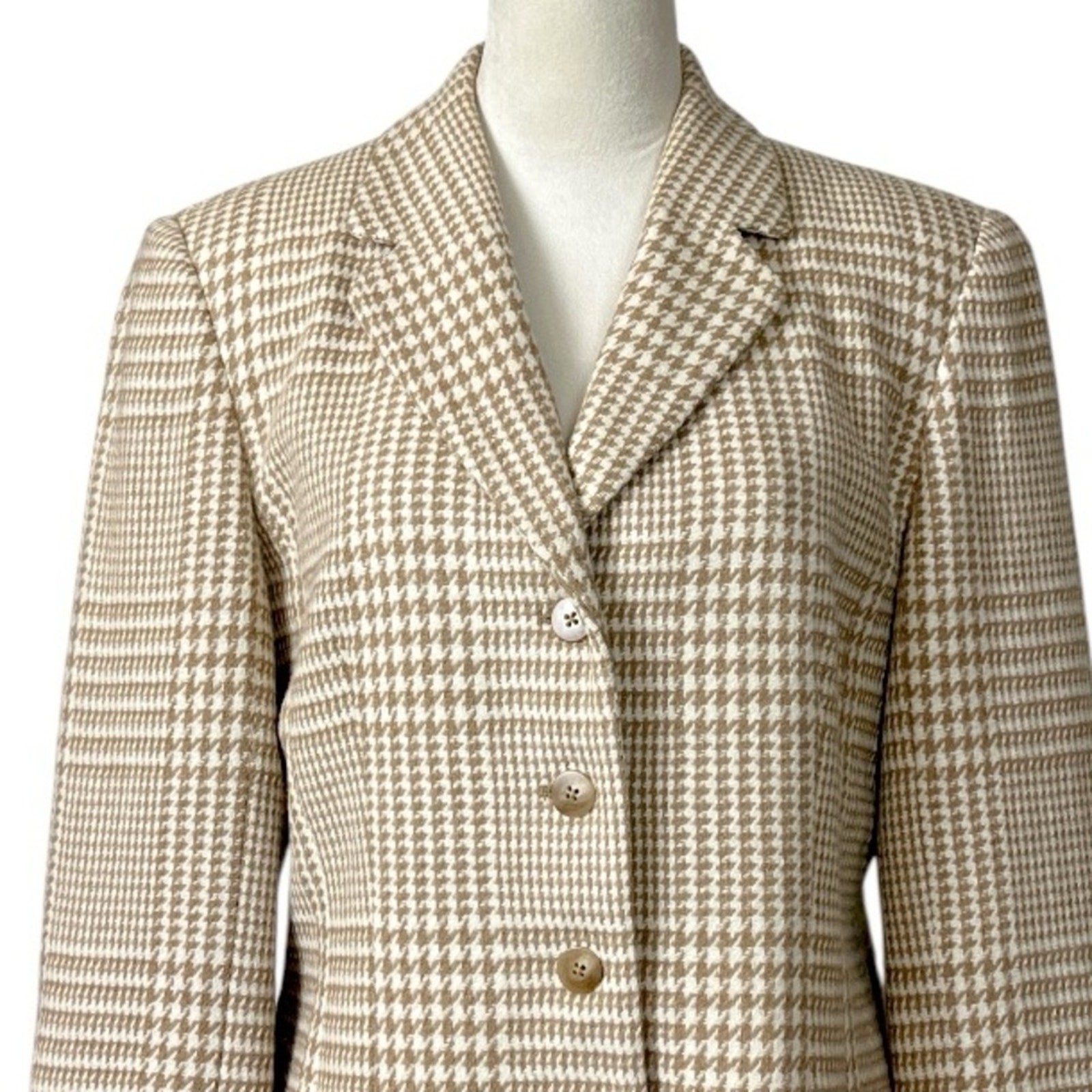 Talbots Blazer 4 Button Jacket Wool Cashmere Ango… - image 5