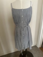 Joie Soft Cotton Striped Dress L 