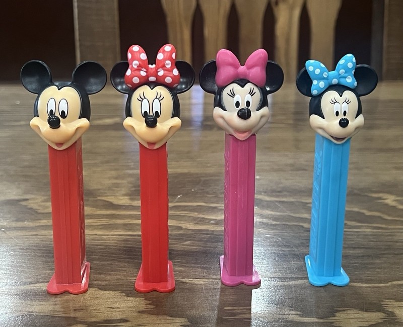 Disney PEZ Dispensers - Mickey and Minnie Lot of 4