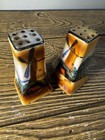 Vintage Made in Japan Windmill Salt Pepper Shakers Hand Painted Ceramic Pair — photo 1