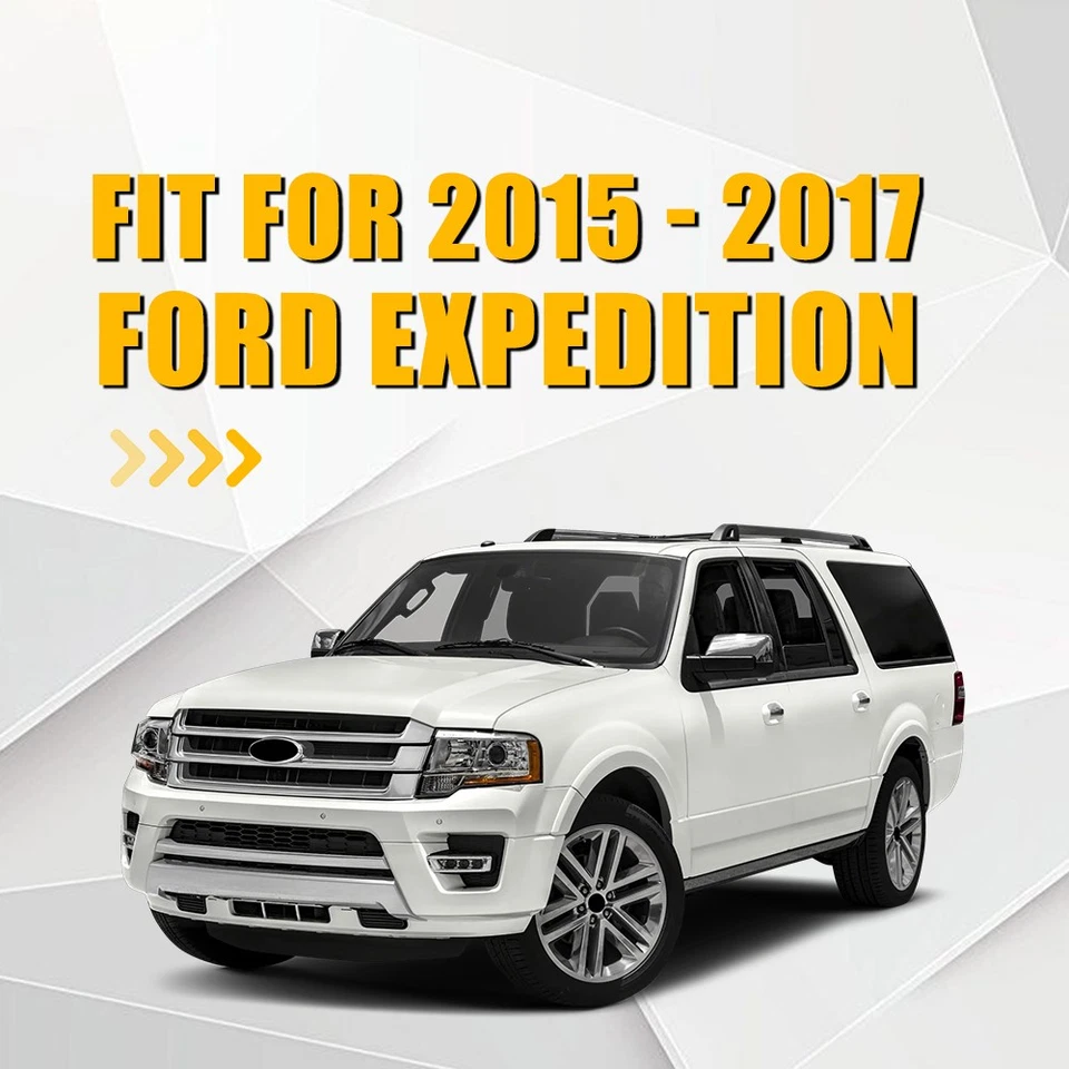 Capa de assento inferior esquerda para motorista dianteiro Ford Expedition Fit 2015 2016 2017 preta EAH - Imagem 4 de 4