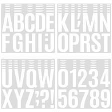 258 Pcs Waterproof 4" Self-Adhesive Vinyl Alphabet Number Stickers for Mail...
