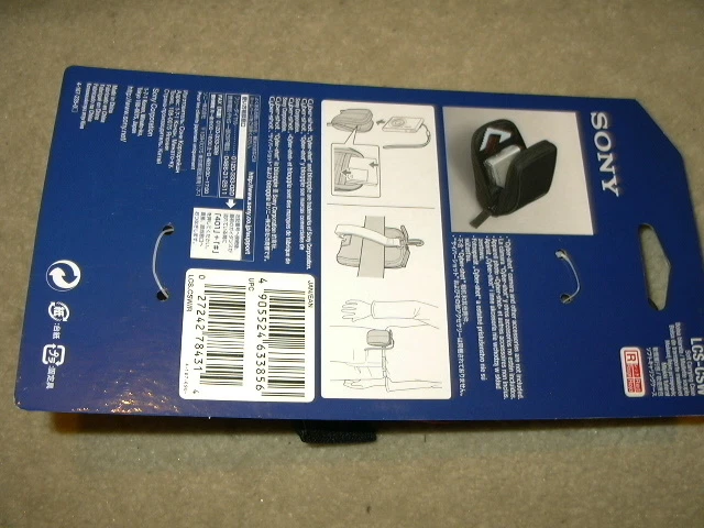 new Sony Red Bloggie CyberShot soft carrying Case LCS-CSW LCS-CSW/R carry camera - Image 3 of 3