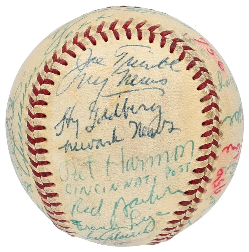 1950's ONL Baseball Signed (27) With Jimmie Foxx Red Barber Heinie Manush (PSA) - Image 4 of 4