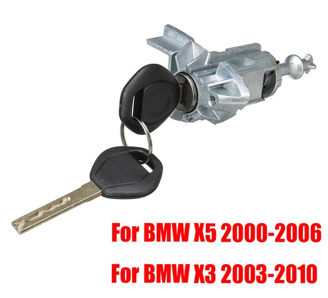 Left Driver Side Door Lock Cylinder w/ 2 Keys Replace 51217035421 For