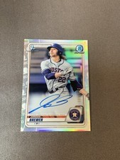 2020 Jordan Brewer 1st Bowman Chrome Refractor Auto /499