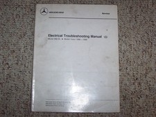 1988 Mercedes Benz 560SL 560 SL Electrical Wiring Diagram Troubleshooting Manual