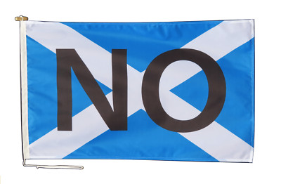 Schottland Unabhängigkeit Nein Stimme Flagge mit Seil und Knebel - verschiedene Größen