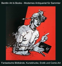 Enki Bilal Comic Art VARIA SF Fantasy Retro Endzeit L´etat des Stocks Bleu Sang