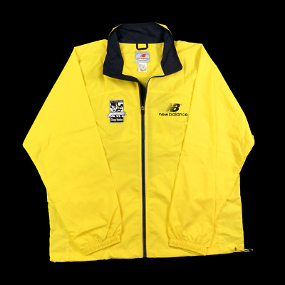 Vintage Chicago Marathon Jacket XL Yellow 25th 2002 y2k New Balance LaSalle Bank