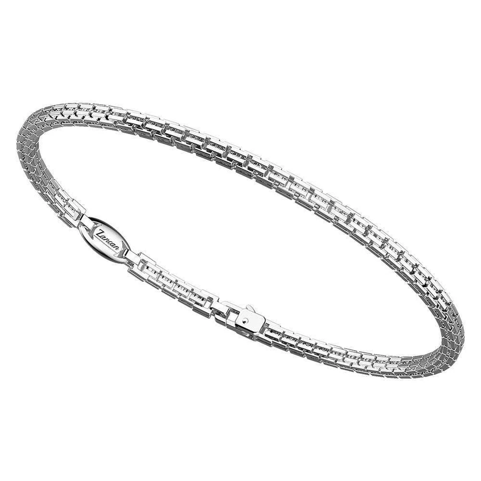 Bracciale uomo Zancan argento 925 a maglie quadrate ESB085 - Immagine 3 di 4
