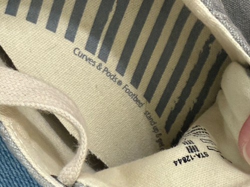Taos Women's Star Sneakers Grey Wash Canvas Lace Up Casual Size US 9.5 - Picture 9 of 11