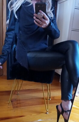 Black Leather Jacket Size Medium