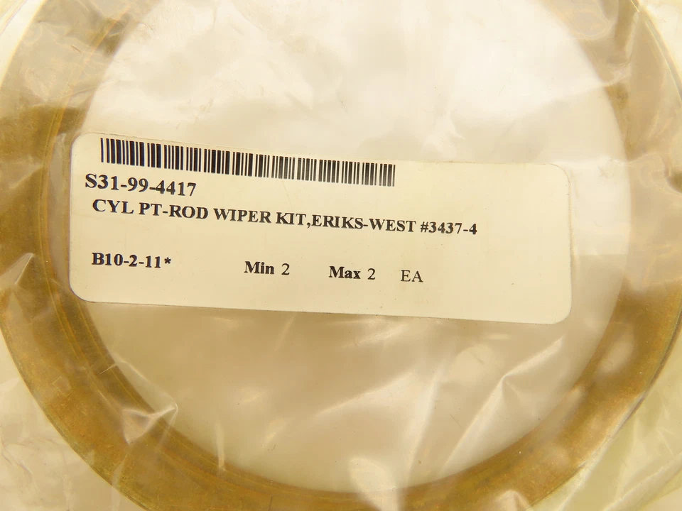 Parker SW3437-4 Cylinder Piston Rod Wiper 4" Lot Of 2 - Image 2 of 4