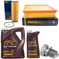 MotoröL Filter Set 5W-40 6 Liter + ÖLablassschraube FüR Skoda Superb I 2.5 Tdi