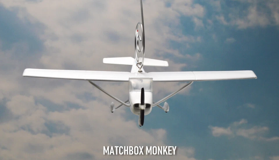 Cessna 172 Christmas Ornament Single Prop Airplane Aircraft Plane Skyhawk Mono - Image 4 of 4