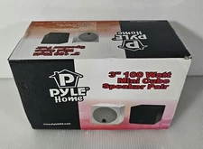Pyle Home 3” 100 Watt Mini Speaker Cube Pair NEW