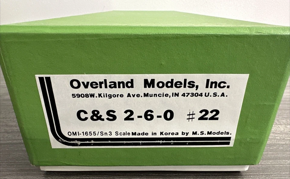 Overland Models Sn3 OMI-1655 Colorado & Southern 2-6-0 #22 Pro-Paint Runs Well! - Image 2 of 4