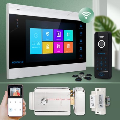 HOMSECUR 7'' WIFI Video Doorbell Intercom RFID Recording&Photo Motion Detection