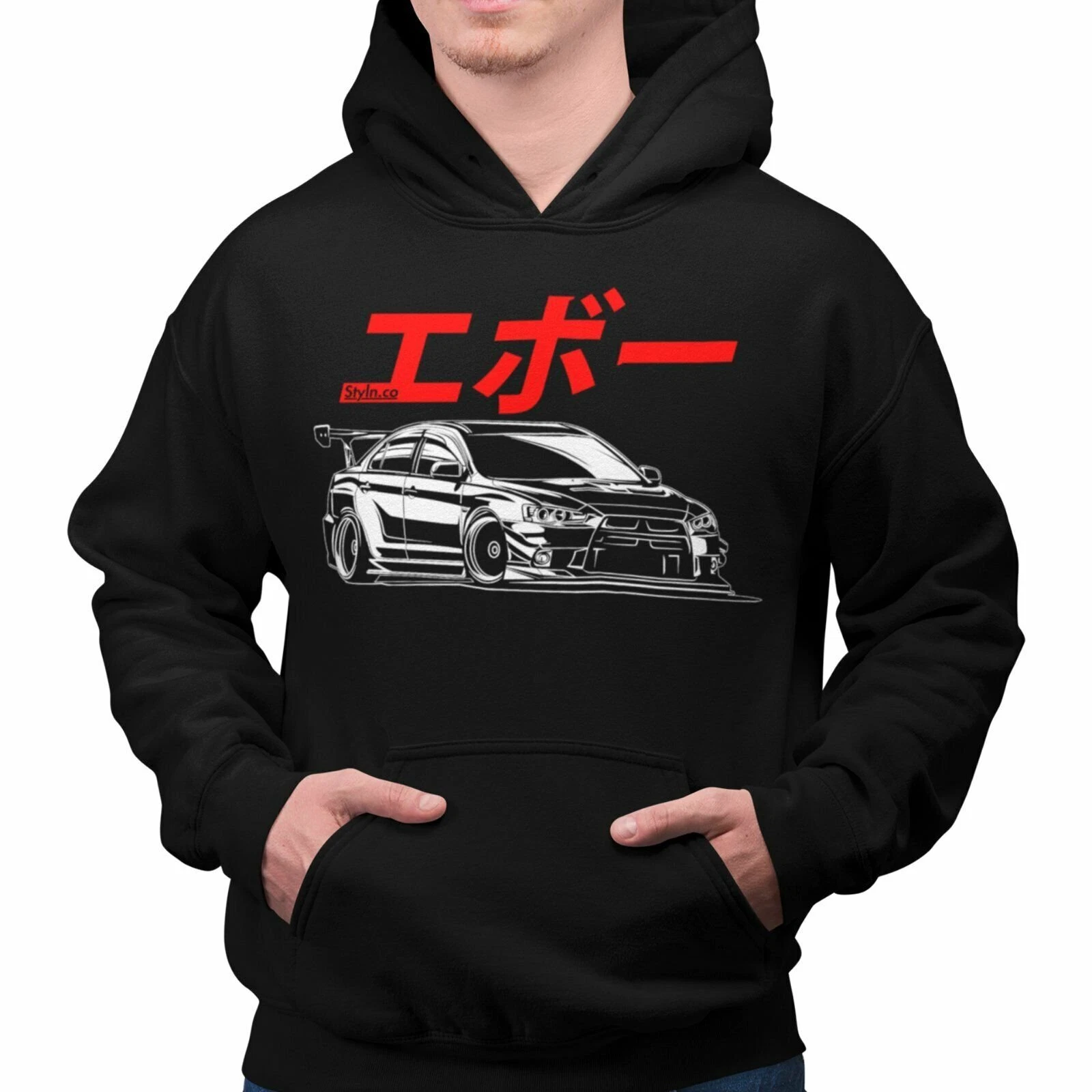 EVO JAPAN STYLE HOODIE Mechanic Boost Wing Shirt JDM Turbo Mitsubishi 10 X Mivec