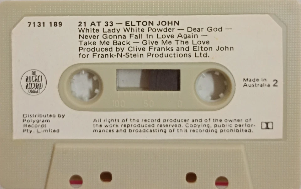 21 At 33 - Elton John (1980 Australia) - Image 3 of 3