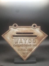 Vintage Watco Fluorescent Light End Cap (Cleveland, Ohio)