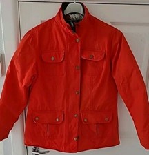 John Partridge Red Women’s Wax Jacket Size 12. Made In England.