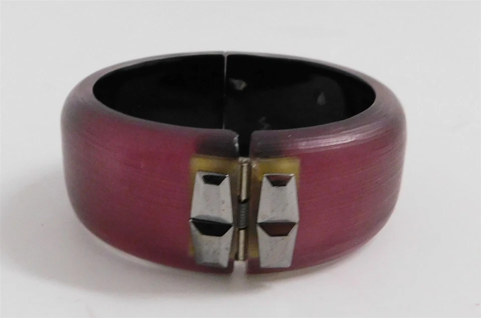 Браслет с кристаллами Alexis Bittar пурпурный акрил с драгоценными камнями - Изображение 2 из 4