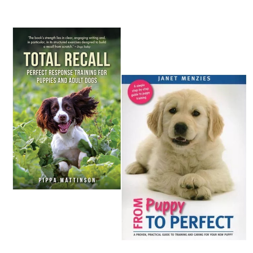 Total Recall From Puppy to PERFECT 2 Books Collection Set Paperback NEW