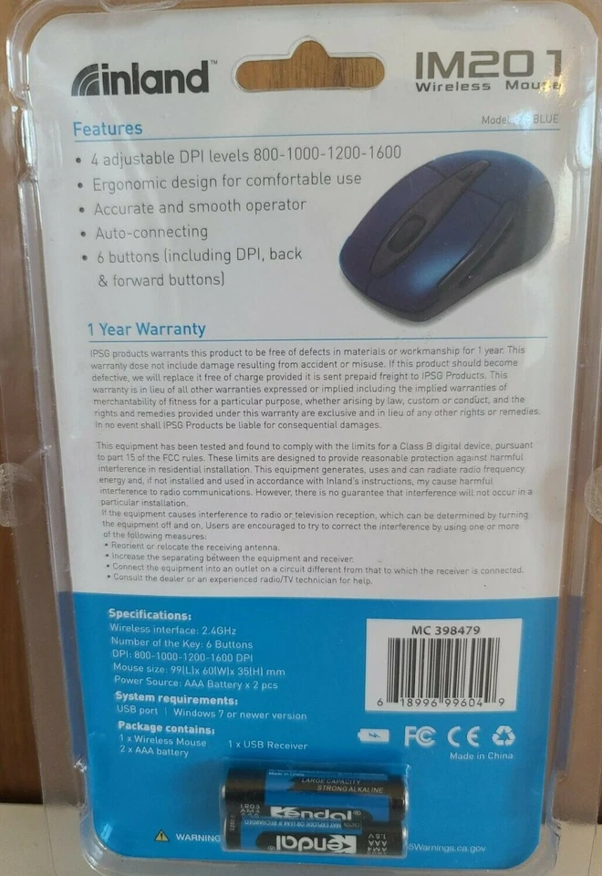 Inland IM201 Wireless Mouse - Image 2 of 2