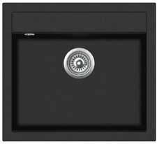 K&uuml;chensp&uuml;le Gurari  SQQ100 - 601W Einbau Zuverl&auml;ssige Haltbarkeit Granit Schwarz