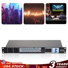 10 Outlet Rackmount Power Conditioner With USB Port w/ Voltage Stabilization