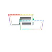 Deckenleuchte Deckenlampe Wohnzimmerlampe Dimmbar Fernbedienung Rgb Led L 44,5Cm
