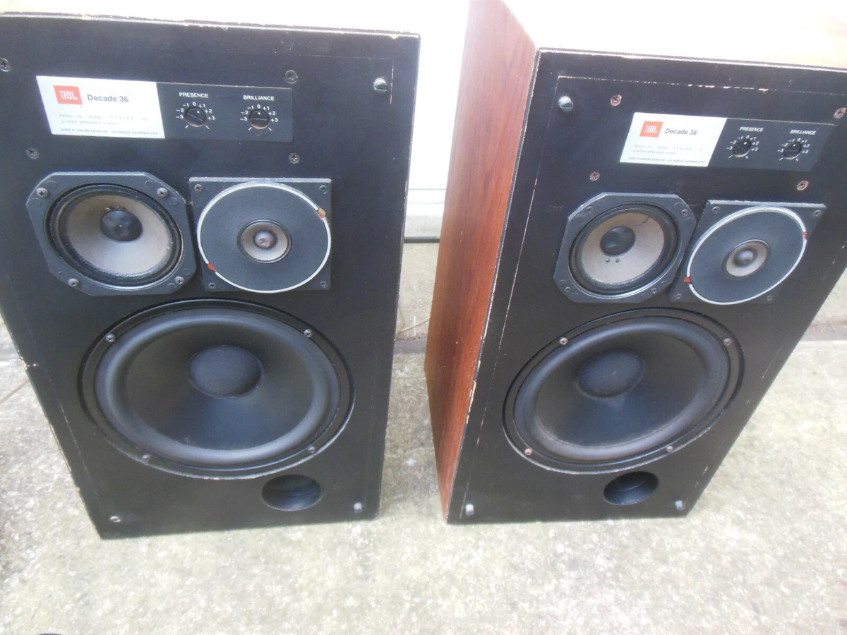 Pair Vintage JBL Decade 36 L36 Floor Speakers