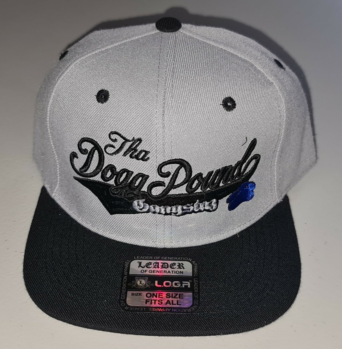 THA DOGG POUND GANGSTAZ DPG 100% OFFICIAL GREY BLACK SNAPBACK CAP