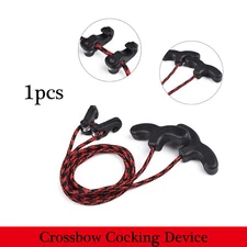 Crossbow Cocking Device Double Handle Rope Cocker Aid Cocking String Tool BK&RE