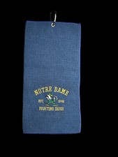 University of Notre Dame Golf Towel 1 Side 8in x 16in